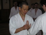 Hazushi-waza; vlevo Dr. Kubát, náš učitel Aikidó