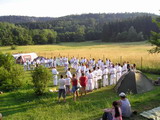 Slavnostní atmosféra při vyhlašování vítězů soutěže kata.