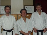 Jsme hrdí, že u nás cvičí i judisté; na snímku s T. Ogawou je dr. Pavel Harsa, 5. Dan judo.
