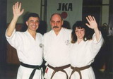 Trenéři Kamikaze... František a Petra tehdy ješte s hnedým pásem.