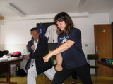 Vzácná chvíle - Petra vyučuje Shotokan