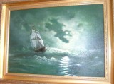 Ivan Ajwasovskij, 1851, Stormy Ocean, olej na plátně, 42 x 56, vyvolávací cena 890 Euro Ivan Ajwasovskij, 1851, Stormy Ocean, olej na plátně, 42 x 56, vyvolávací cena 890 Euro